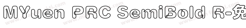 MYuen PRC SemiBold R字体转换